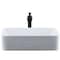 Novatto White Porcelain Vessel Sink Combo with Matte Black Faucet, Drain and Sealer NSFC-01321368MB - alternate 2